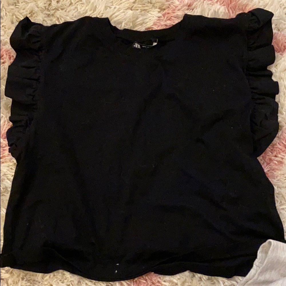 Zara Puff Shoulders Shirt